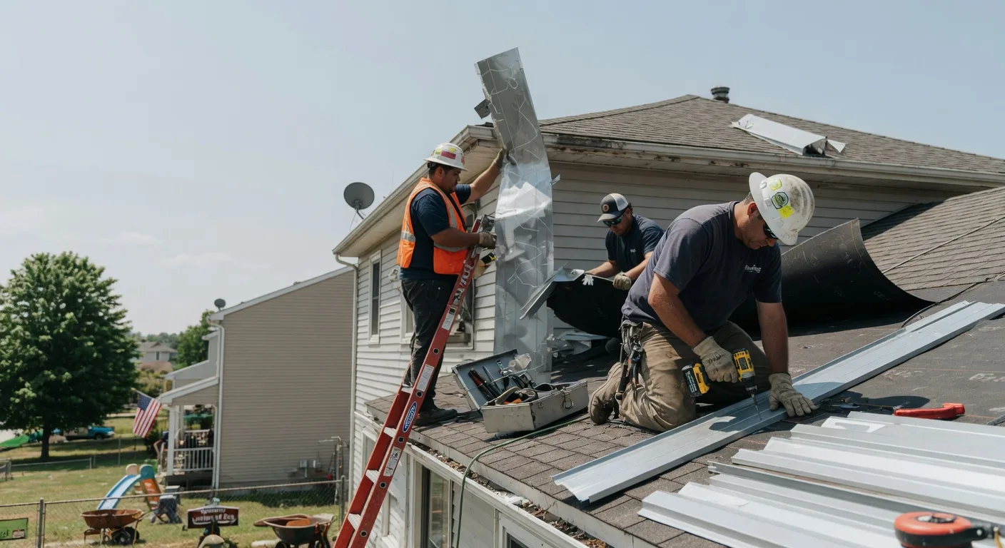 Storm Damage Metal Roof Repair in Poplar Branch, NC